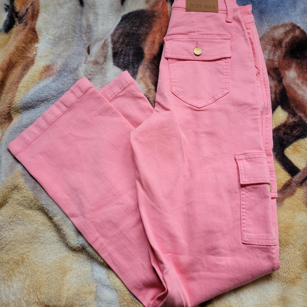 Judy Blue Pink Cargo Pants